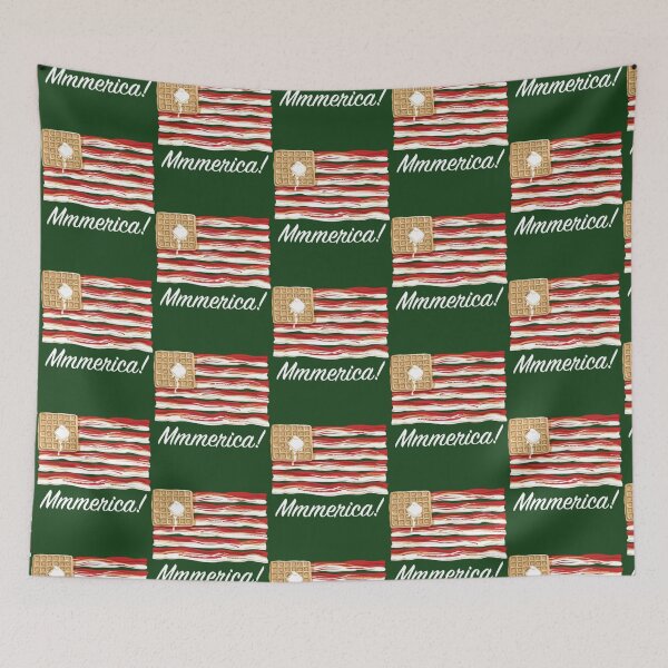 Item preview, Mmmerica - Bacon Flag   designed and sold by HappyJanDesign.