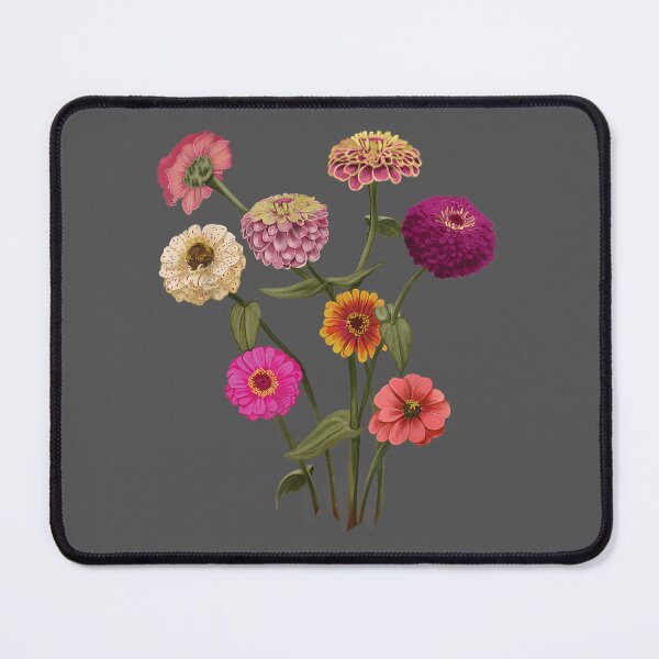Item preview, Happy Zinnia Wildflowers, Handpainted Style designed and sold by ridiqeqi.