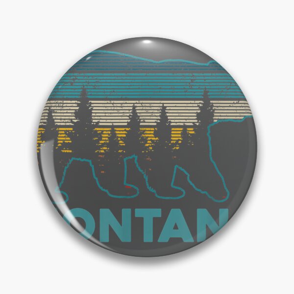 Item preview, Montana Vintage Grizzly Bear Nature Hiking Souvenir designed and sold by ridiqeqi.
