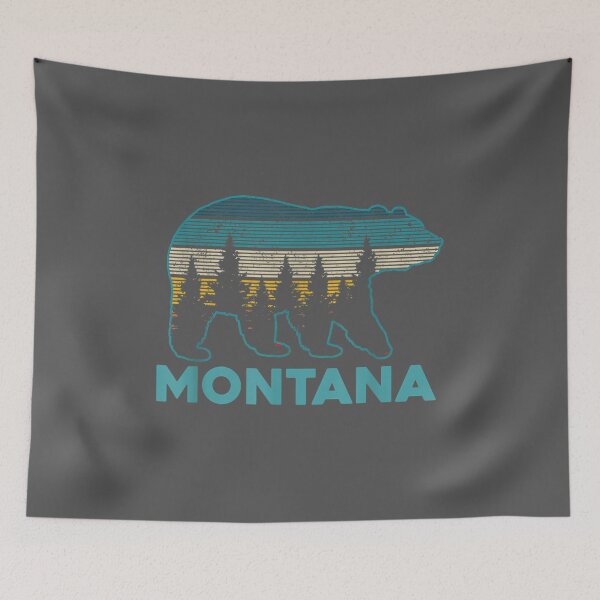 Item preview, Montana Vintage Grizzly Bear Nature Hiking Souvenir designed and sold by ridiqeqi.
