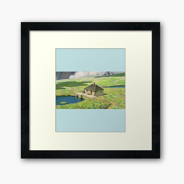 Howl_s Cottagecore Scene Framed Art Print