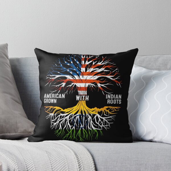 Item preview, American Grown With indian Roots Tree india Flag designed and sold by MoHaCo.