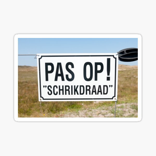 Item preview, Pas op! "Schrikdraad"  designed and sold by stuwdamdorp.