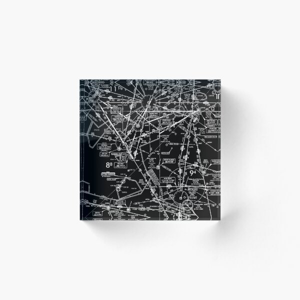 Item preview, Enroute Low Altitude Chart (ELUS1) black&white designed and sold by LAPilotGirl.