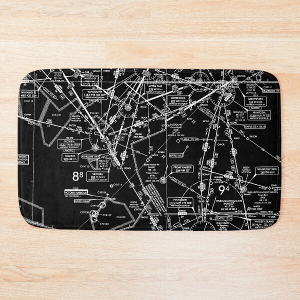 Item preview, Enroute Low Altitude Chart (ELUS1) black&white designed and sold by LAPilotGirl.