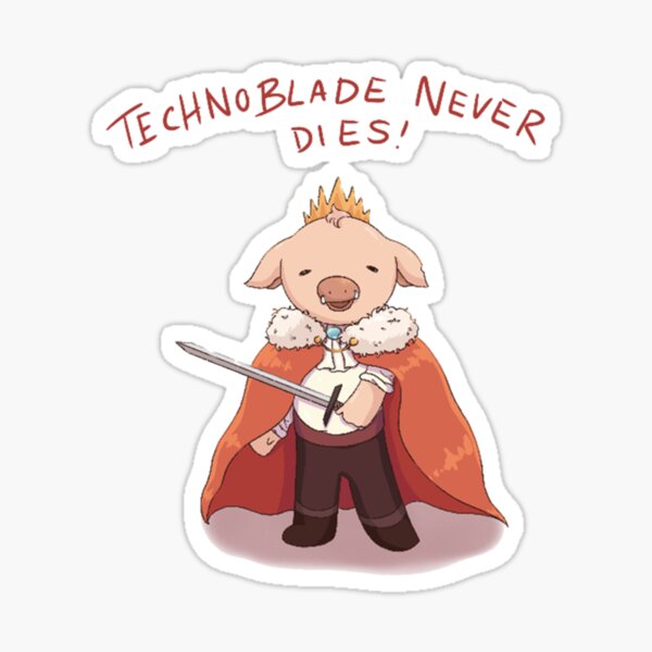 Technoblade Never Dies by ryshop  Custom stickers, Funny stickers, Stickers