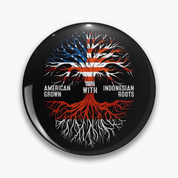 Artikelvorschau, American Grown mit indonesischen Wurzeln Baum Indonesien Flagge entworfen und verkauft von MoHaCo.