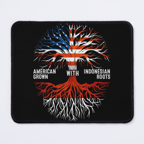 Item preview, American Grown With Indonesian Roots Tree Indonesia Flag designed and sold by MoHaCo.