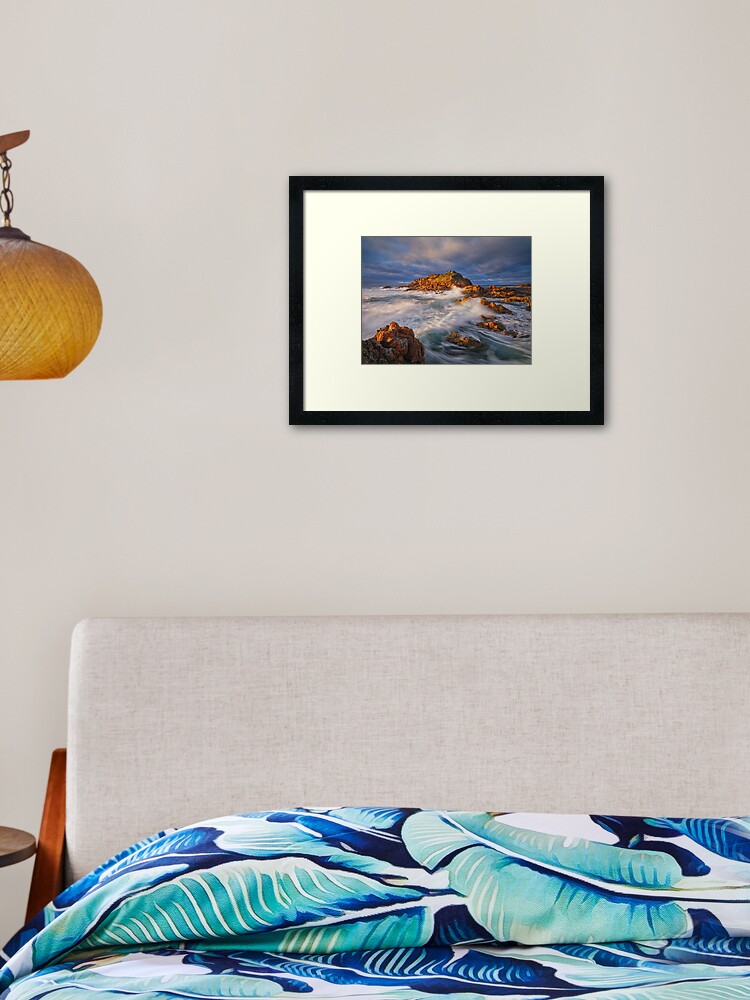 Thumbnail 2 of 7, Framed Art Print, Mimosa Rocks National Park, Bega, New South Wales, Australia designed and sold by Chockstone.