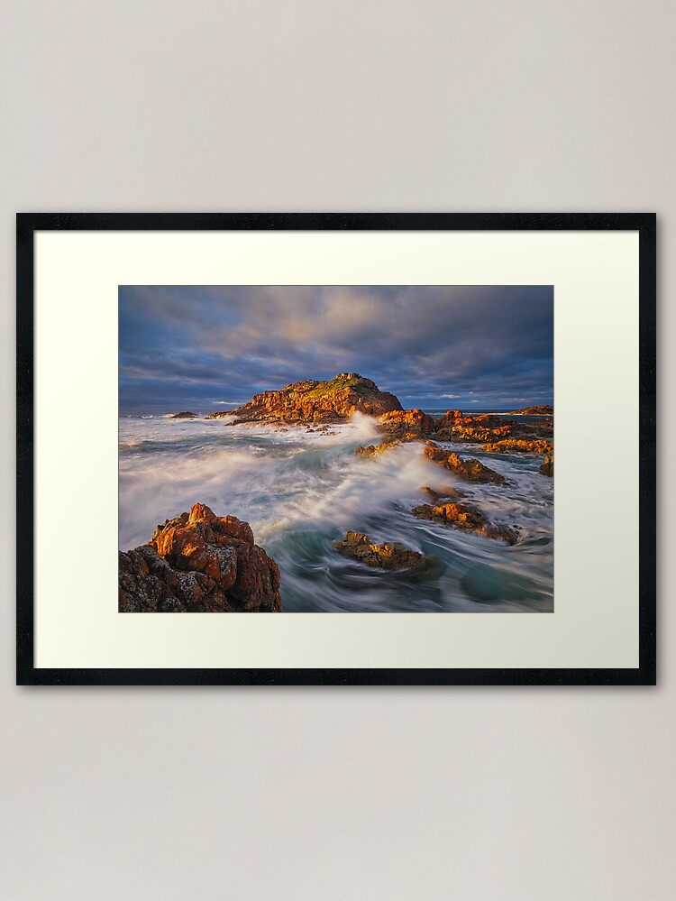 Thumbnail 1 of 7, Framed Art Print, Mimosa Rocks National Park, Bega, New South Wales, Australia designed and sold by Chockstone.