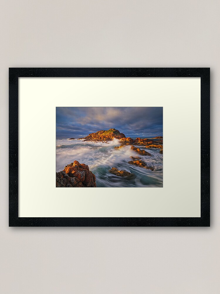 Thumbnail 1 of 7, Framed Art Print, Mimosa Rocks National Park, Bega, New South Wales, Australia designed and sold by Chockstone.