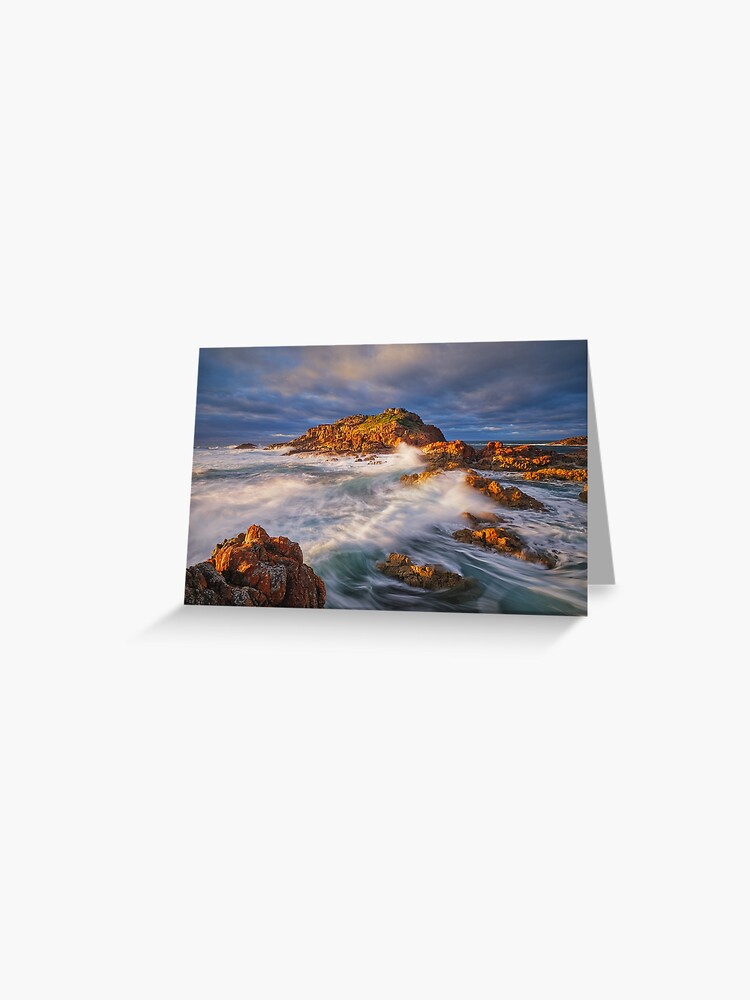 Thumbnail 1 of 2, Greeting Card, Mimosa Rocks National Park, Bega, New South Wales, Australia designed and sold by Chockstone.