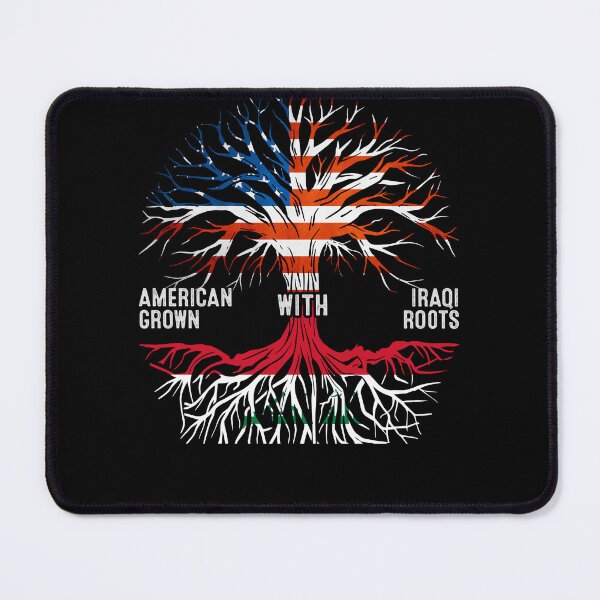 Item preview, American Grown With Iraqi Roots Tree Iraq Flag designed and sold by MoHaCo.
