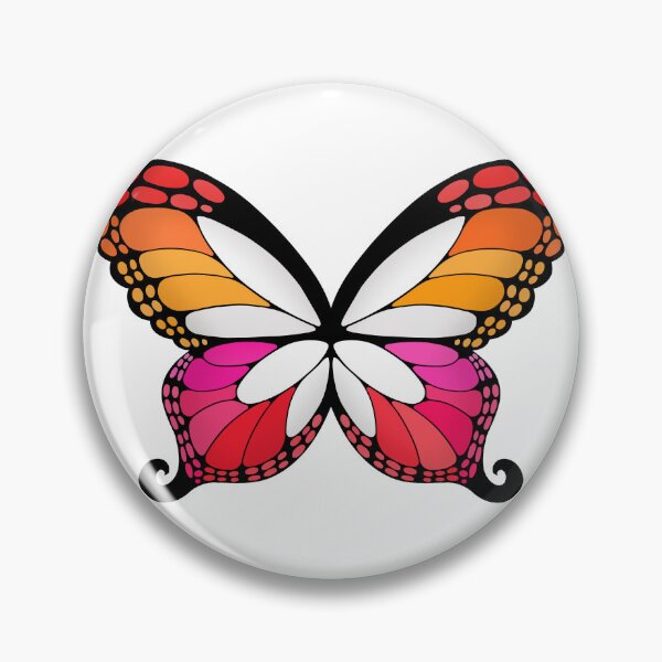 Item preview, Butterfly Wings Lesbian Pride Flag designed and sold by Middy's Art.