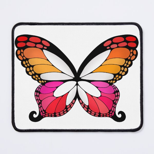Item preview, Butterfly Wings Lesbian Pride Flag designed and sold by Middy's Art.
