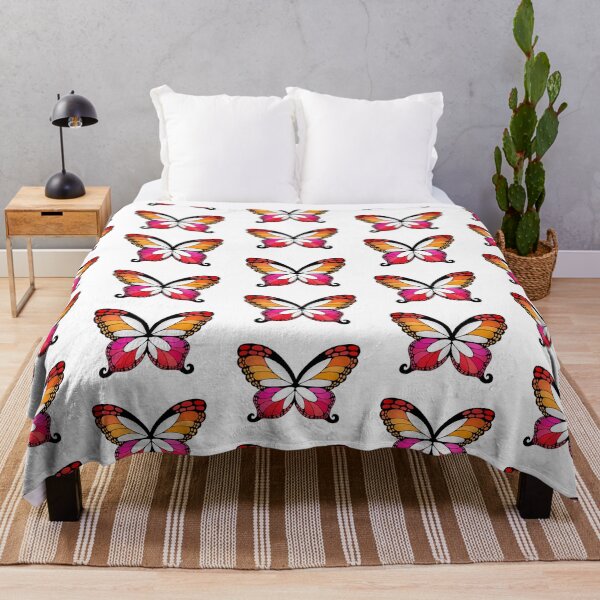 Item preview, Butterfly Wings Lesbian Pride Flag designed and sold by Middy's Art.