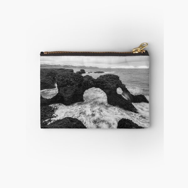 Item preview, Gatklettur Iceland Black And White Seascape designed and sold by Catherine Reading.