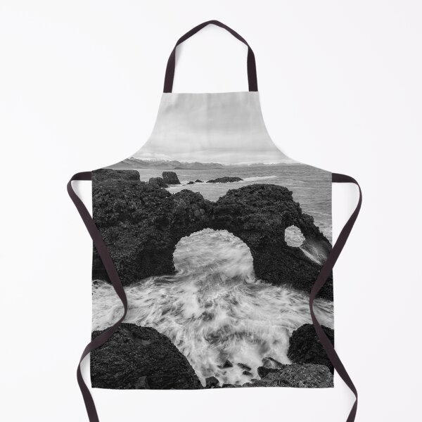Item preview, Gatklettur Iceland Black And White Seascape designed and sold by Catherine Reading.