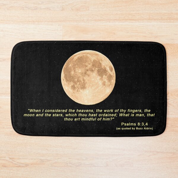 Item preview, Full Golden Moon and Stars - Bible Verses - Psalms 8:3,4 - As Quoted by Buzz Aldrin designed and sold by DEL-Productions.