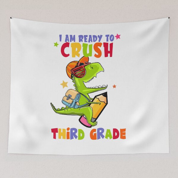 Item preview, First Day Back To School N I Am Ready To Crush Third Grade designed and sold by manzee.