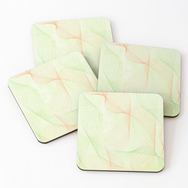 Item preview, Spirals of green and orange designed and sold by andrasdesignssss.
