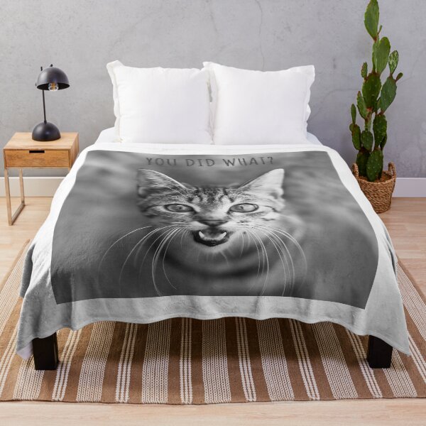 Item preview, You Did What, Cat Meme designed and sold by SevillaAnimals.
