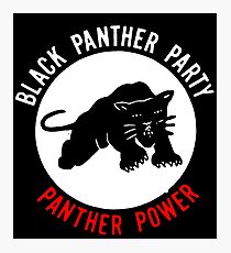 THE BLACK PANTHER PARTY Photographic Print