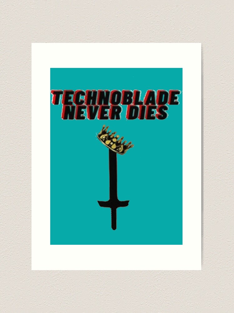 Technoblade never dies, an art card by Farz - INPRNT