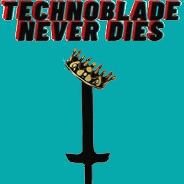 Technoblade never dies, an art card by My artsing - INPRNT