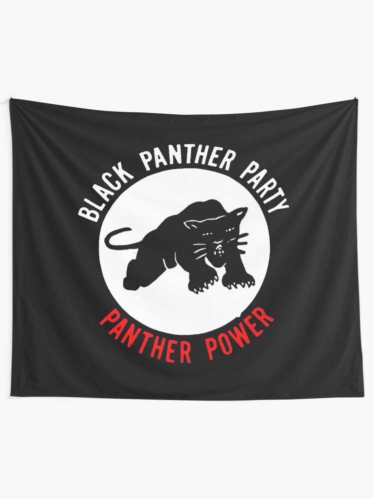 Alternate view of THE BLACK PANTHER PARTY Tapestry