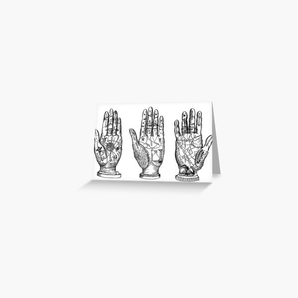 Palm Reading Greeting Card