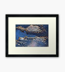 Reflections in the Sand Framed Print