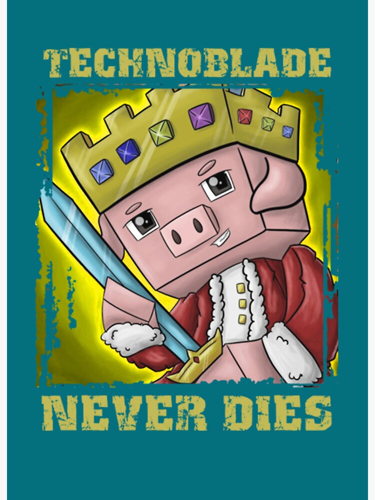Technoblade Never Dies Kids Hoodie Retro Style Technoblade 