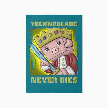 technoblade never dies games | Art Board Print