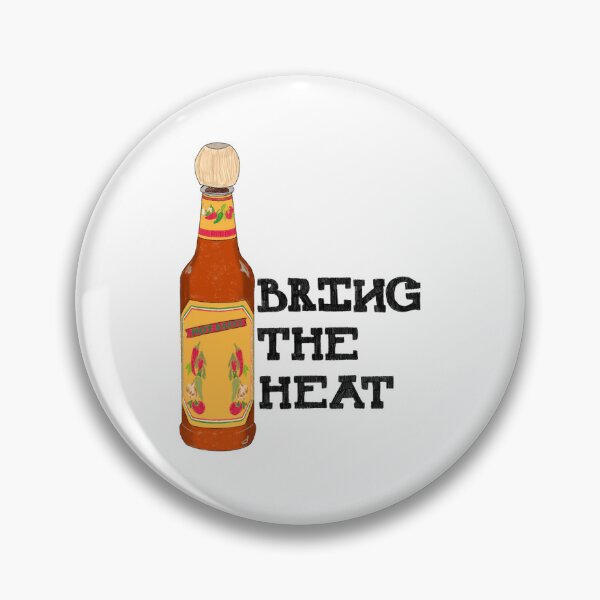 Item preview, "Bring The Heat" Hot Sauce Sticker designed and sold by catmmars.