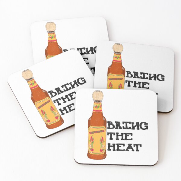 Item preview, "Bring The Heat" Hot Sauce Sticker designed and sold by catmmars.