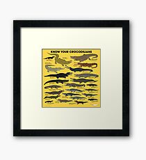 Kenne deine Crocodilians Gerahmtes Wandbild