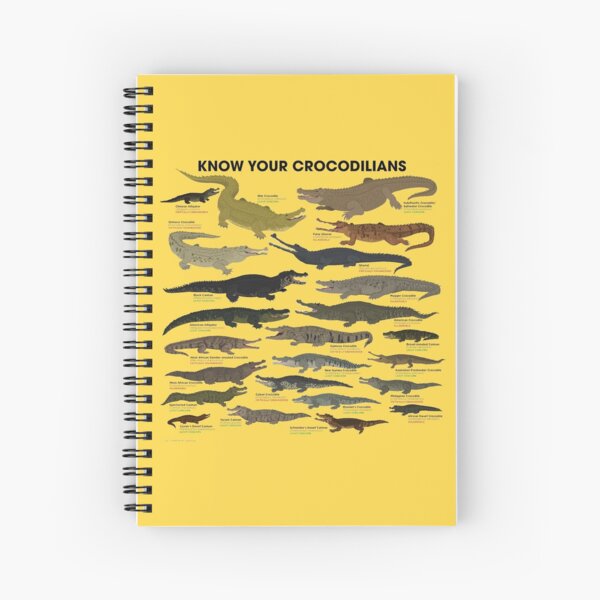 Know Your Crocodilians Spiral Notebook