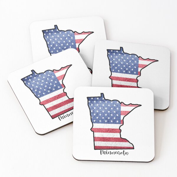 Item preview, Minnesota State Outline with Patriotic USA American Flag designed and sold by Gsallicat.