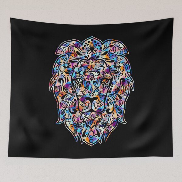 Item preview, Cool And Awesome Lion Colorful Geometric designed and sold by UnknownArtistt.