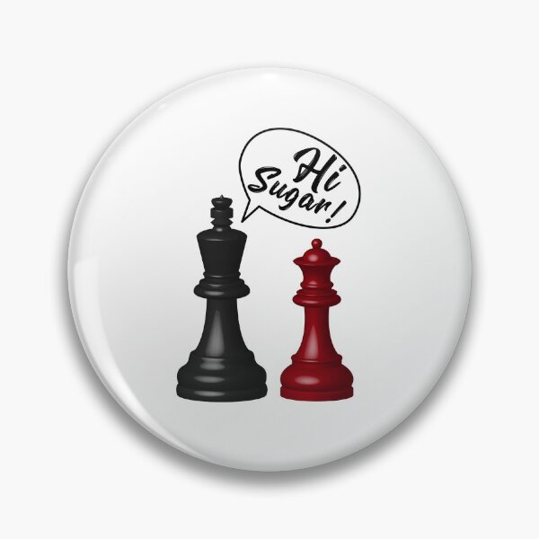 Item preview, Chess Kind and Queen Hi Sugar designed and sold by lunacarter.