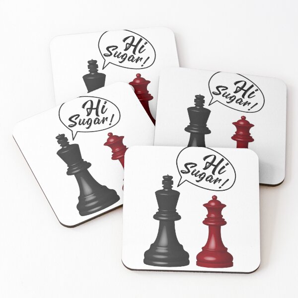 Item preview, Chess Kind and Queen Hi Sugar designed and sold by lunacarter.