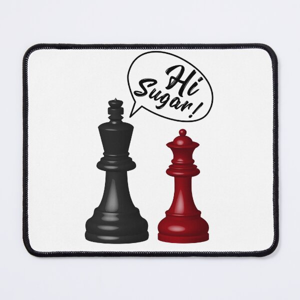 Item preview, Chess Kind and Queen Hi Sugar designed and sold by lunacarter.