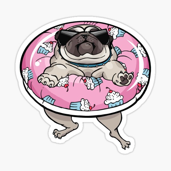 Item preview, Pug Pool Time designed and sold by PugUglyMedia.