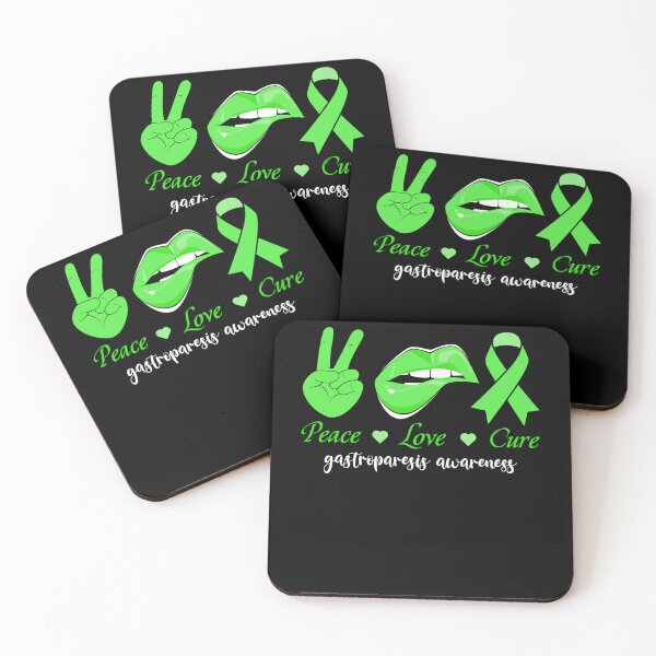 Item preview, Gastroparesis Awareness Month 2022 Gastroparesis Awareness Peace Love Cure  designed and sold by OtiliaNikolaus.