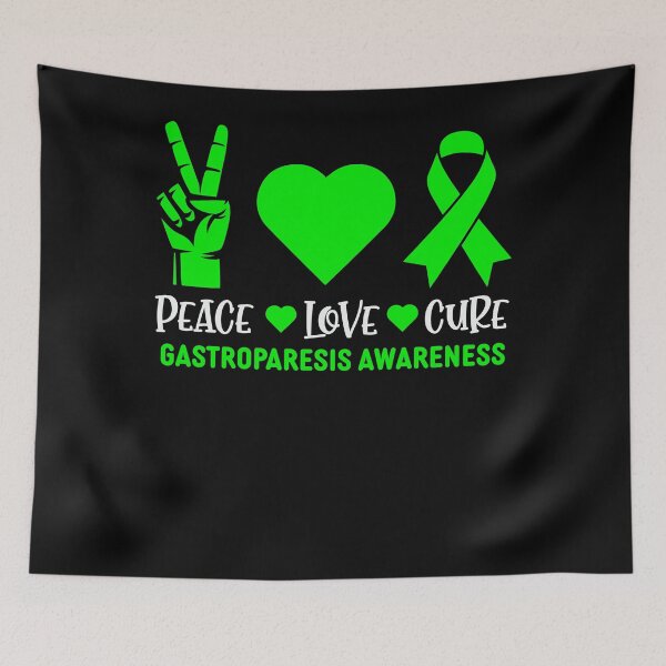 Item preview, Gastroparesis Awareness Month 2022 Gastroparesis Awareness Peace Love Cure  designed and sold by OtiliaNikolaus.