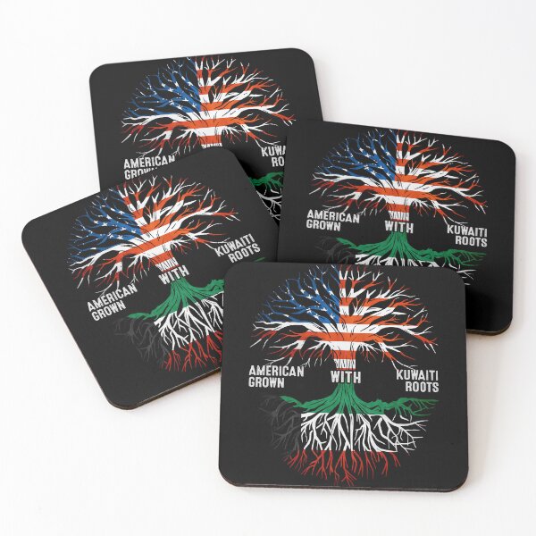 Item preview, American Grown With Kuwaiti Roots Kuwait Flag designed and sold by MoHaCo.