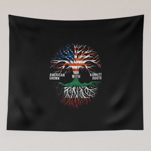 Item preview, American Grown With Kuwaiti Roots Kuwait Flag designed and sold by MoHaCo.