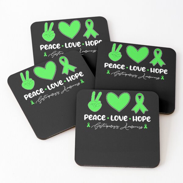 Item preview, Gastroparesis Awareness Month 2022 Gastroparesis Awareness Peace Love Hope  designed and sold by OtiliaNikolaus.