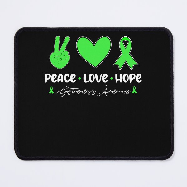 Item preview, Gastroparesis Awareness Month 2022 Gastroparesis Awareness Peace Love Hope designed and sold by OtiliaNikolaus.